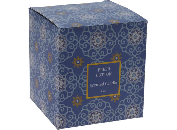 Duftlys Indi 3% duft 8x9,5cm 4ass Vekt:500gram Brenntid:33timer 