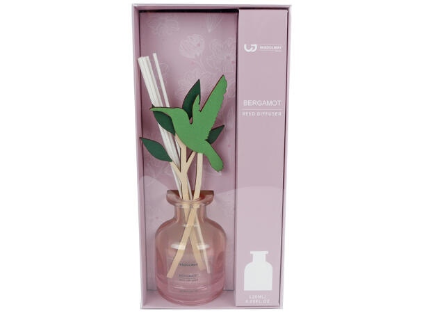 Duftolje Blomster 120ml grønn/rosa 2ass Glass:17,5x13,5x7cm 