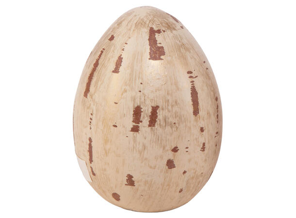Egg stående beige/brunt 6,5x9cm 