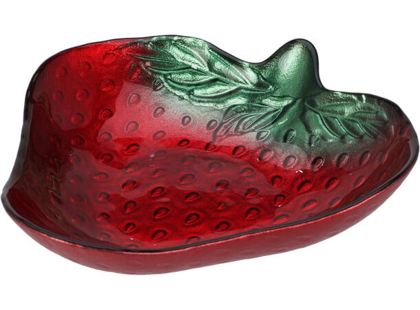 Fat skål ass fruktfasong 16x3,5cm 3ass Forpk 12stk Sitron Aprikos Jordbær 