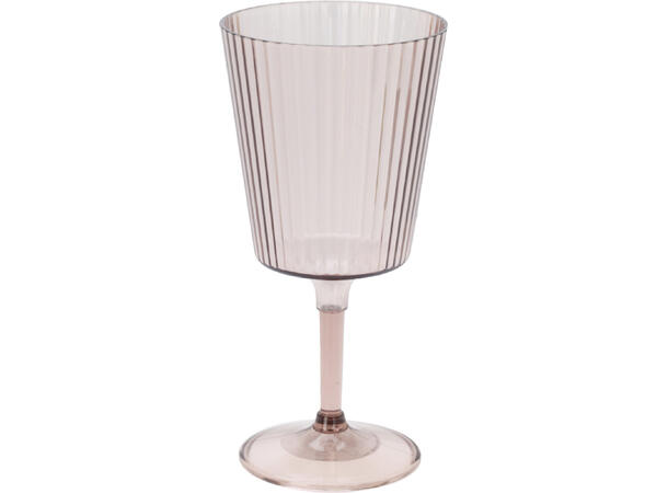 Glass vin stripet PS h:18,5cm 400ml 5ass 5 stk rosa,beige,grønn,blå,4stk mørkeblå 