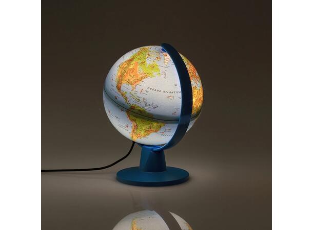 Globus Safari Norsk kart d:16cm h:22cm LED lys via USB-kabel (inkludert) 