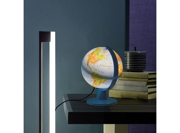 Globus Safari Norsk kart d:16cm h:22cm LED lys via USB-kabel (inkludert) 