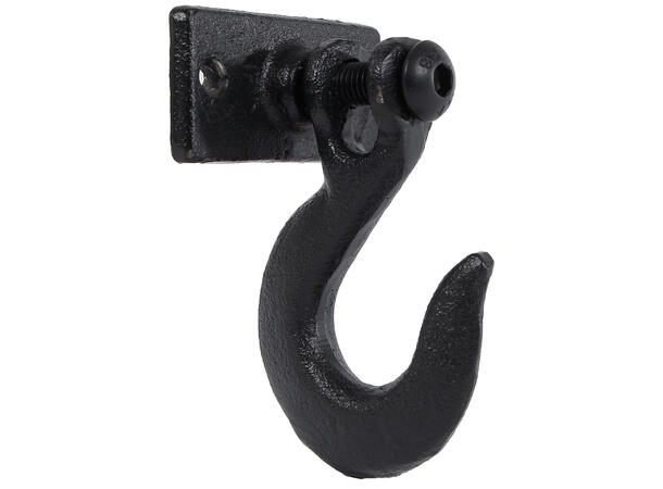 Knagg antikksort metall 7x7,3x10,6cm 