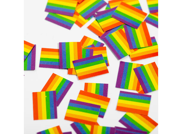 Konfetti papir 150stk Pride flagg 