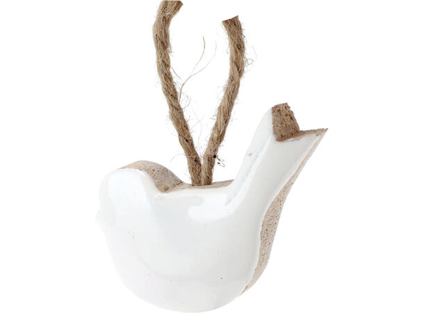Påskepynt hvit emalje mangotre 5cm 3ass 45stk i Glasskrukke 16x20cm 