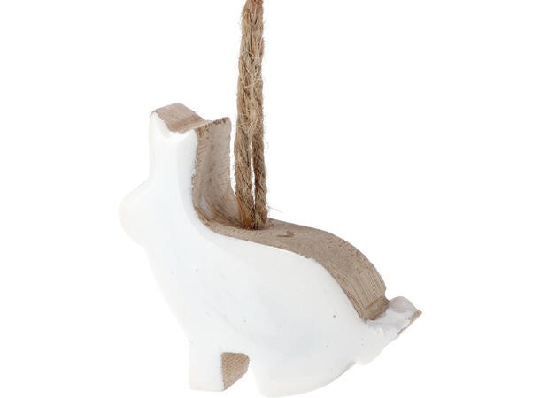 Påskepynt hvit emalje mangotre 5cm 3ass 45stk i Glasskrukke 16x20cm 
