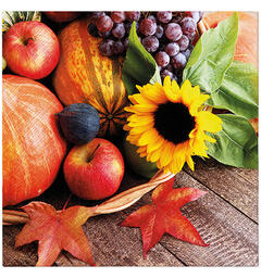 Serviett Autumn Treasures Lunsjserviett 20 stk 3-lags 33x33cm