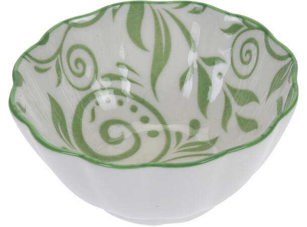 Skål porselen d:10cm 155ml 6ass Display 36stk Sort Grønn Grå Blå etc 