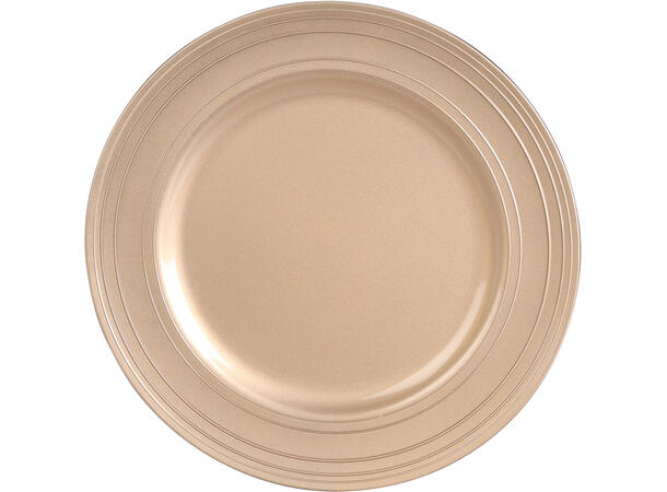 Dekketallerken gull d:33cm Display 12stk 