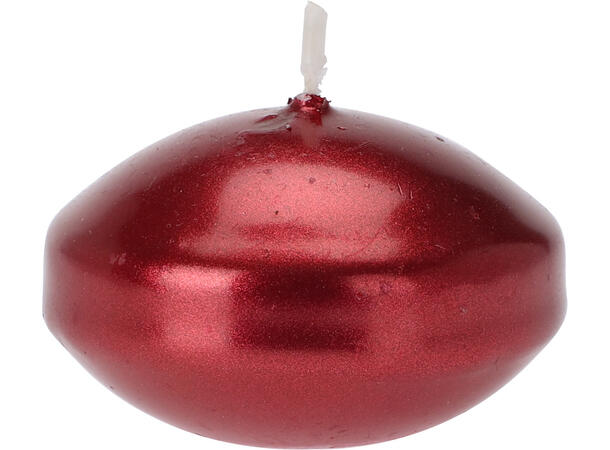 Flytelys rød metallfinish d:4,5cm 10stk 