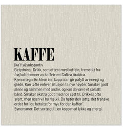 Serviett Definisjon Kaffe beige/sort Lunsjserviett 20 stk 3-lags 33x33cm