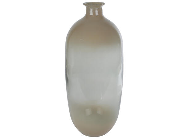Vase Napoles beige/brunt glass 19x45cm 
