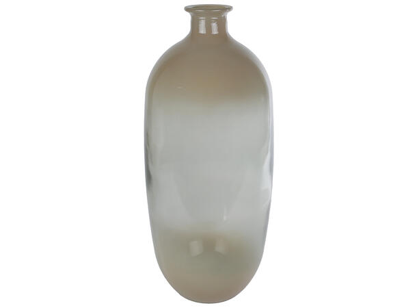 Vase Napoles beige/brunt glass 19x45cmx 