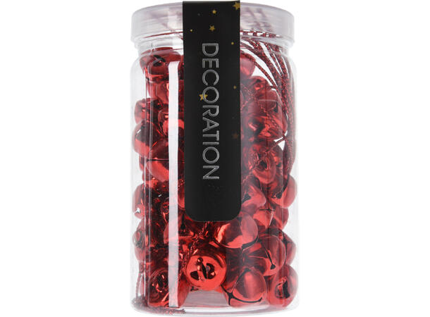 Bjelle metall Rød 3ass Display 12stk 7x15 14x25 30x20mm 