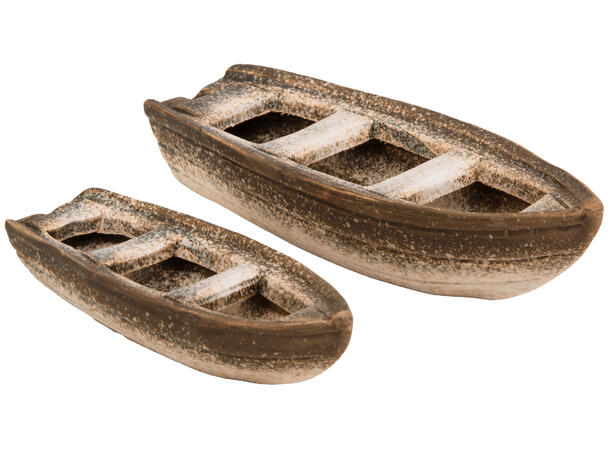 Båt robåt beige keramikk 10,8x4,1x2,9cm Forpakning: 12stk 