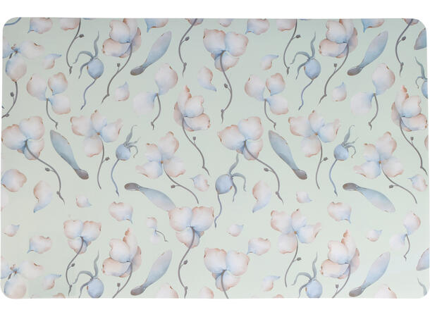 Dekkebrikke blomstret PP 43x28cm 4ass 