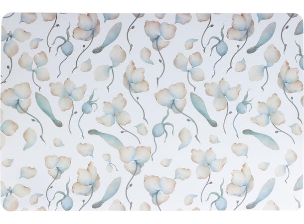 Dekkebrikke blomstret PP 43x28cm 4ass 