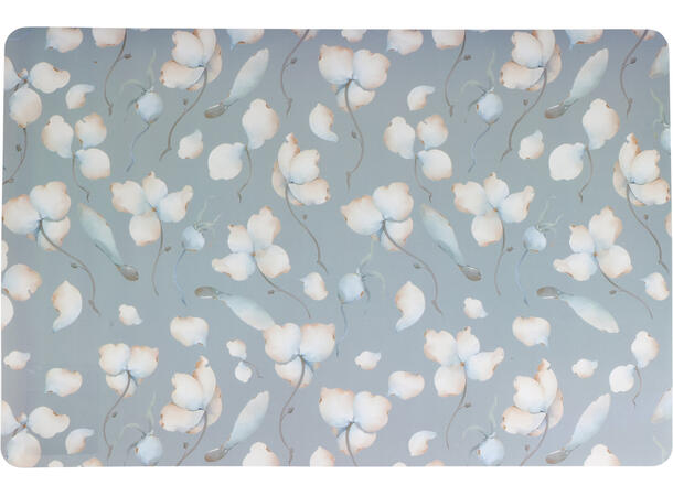 Dekkebrikke blomstret PP 43x28cm 4ass 