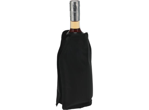 Kjølebag til flaske sort 15x22,5cm 420D Polyester Vekt:478gr 