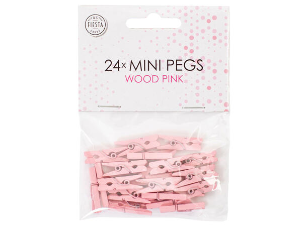 Klyper miniklype tre rosa 24stk Pakke:12x8,5x1cm 153gram 