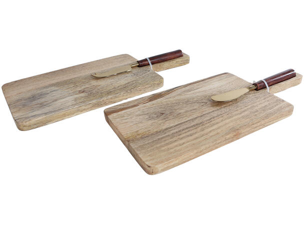 Ostefat mangotre gull kniv 2ass 15x35x3,5cm 