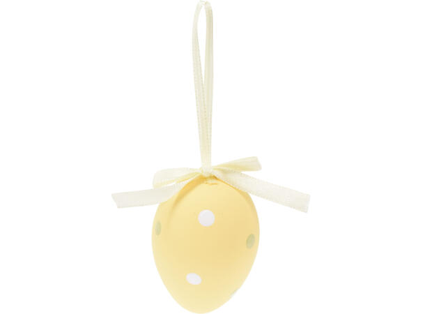 Påskeegg 4x6cm pastellfarger sett à 6 Display 16pk 