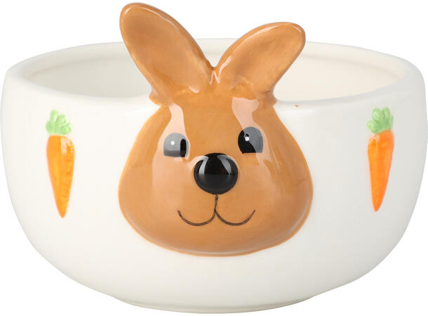 Skål keramikk påske 13x12x8cm 4ass Forpk: 8stk Vekt:290g Kylling,Hare,Bamse 