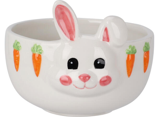 Skål keramikk påske 13x12x8cm 4ass Forpk: 8stk Vekt:290g Kylling,Hare,Bamse 