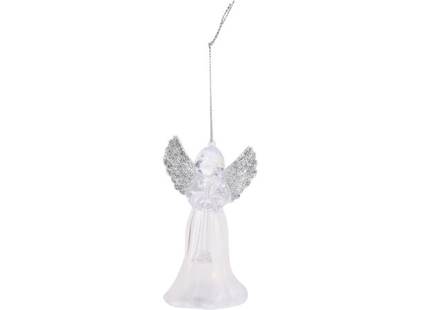 Engel blank varmhvit LED 7x10cm 4ass Display 16stk Batteri 1xCR2032 Inkl. 