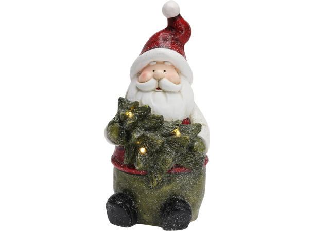 Figur nisse snømann reinsdyr LED 3ass h:36cm  MGO materiale Batteri:2xAA 