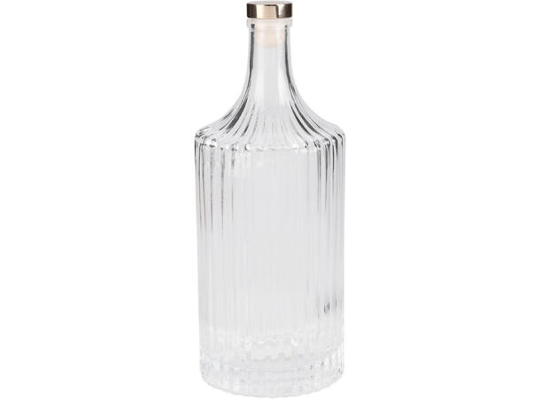 Flaske Karaffel m/gull 1 Liter h:25cm Vekt:950gram 