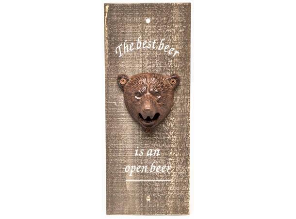 Flaskeåpner The best beer is a...10x30cx 