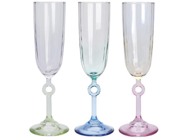 Glass champagne 150ml 3ass Forpakning 6stk 