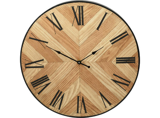 Klokke tremønster Romertall d:38,5cm 
