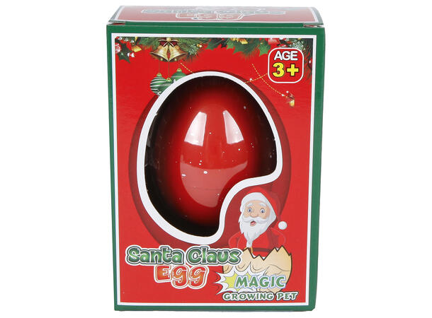 Egg med voksende julenisse/snømann 2ass 2cm Display med 12stk 