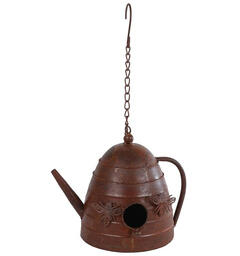 Fuglemater Tekanne antikk 25x19x18cm