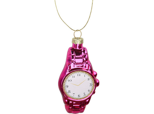 Juletrepynt glass klokke 10cm 3ass Forpk 12stk 