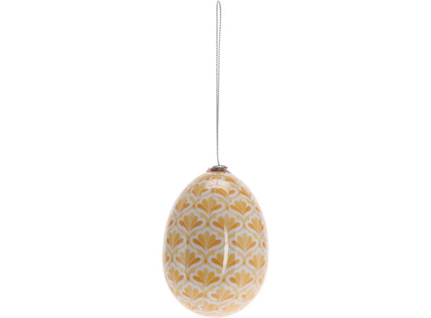 Påskeegg blomstret 7x10cm 4ass 48 stk pr display 