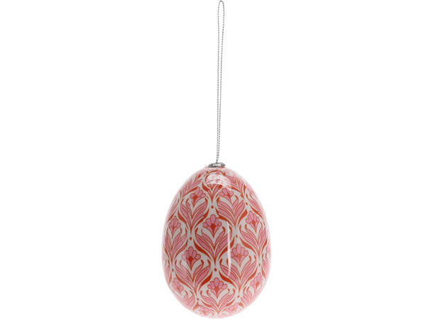Påskeegg blomstret 7x10cm 4ass 48 stk pr display 