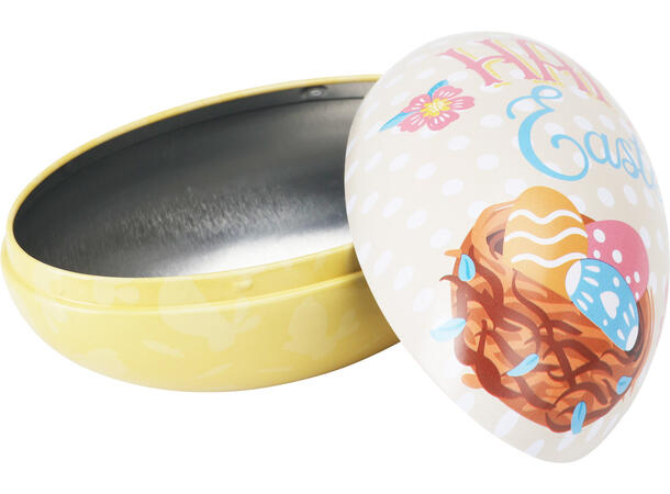 Påskeegg boks 12x7,7x7cm 3ass Display 15stk Vekt 57gram 