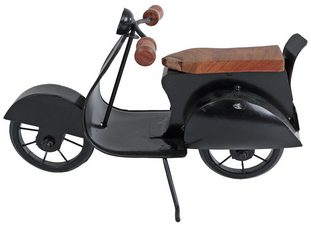 Scooter Luigi sort metall 27x12x17cm 