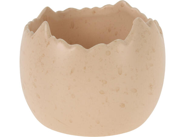 Skål halvt egg krem/hvit porselen 9x8cm Vekt: 215gram 2ass 