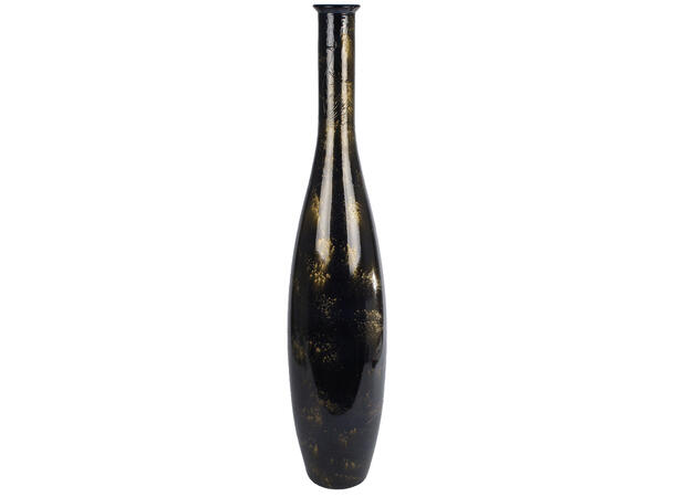 Vase Meguino mørk blå/gull glass 18x80cm Produsert i Spania 