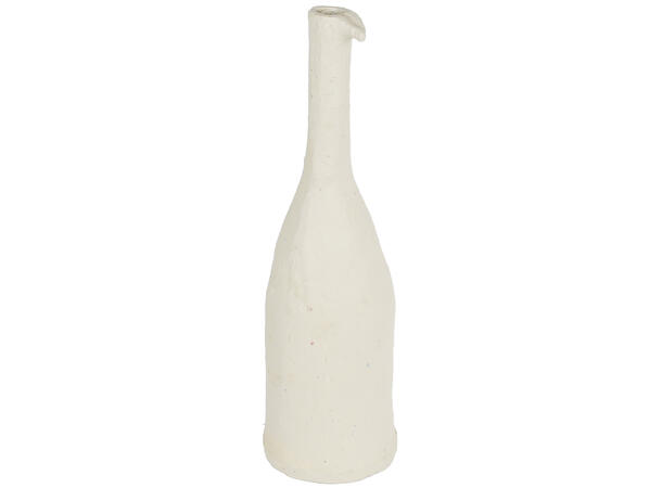 Vase krem resirkulert papir 12x12x40cm Forpakning 4 stk 