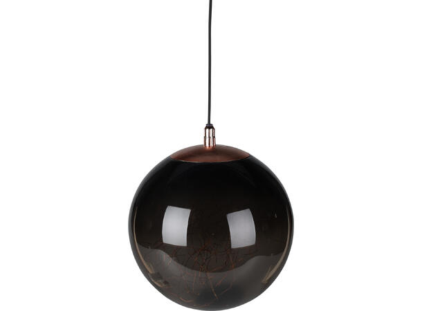 Kule røykgrå PP 125 LED d:25cm 5m wire IP44 Adapter Timer 6/18 