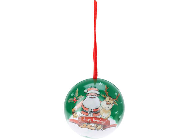 Metallboks julekule,stjerne,figur 7ass Display 36stk 