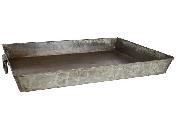 Brett antikk resirkulert metal 56x42x6cm 