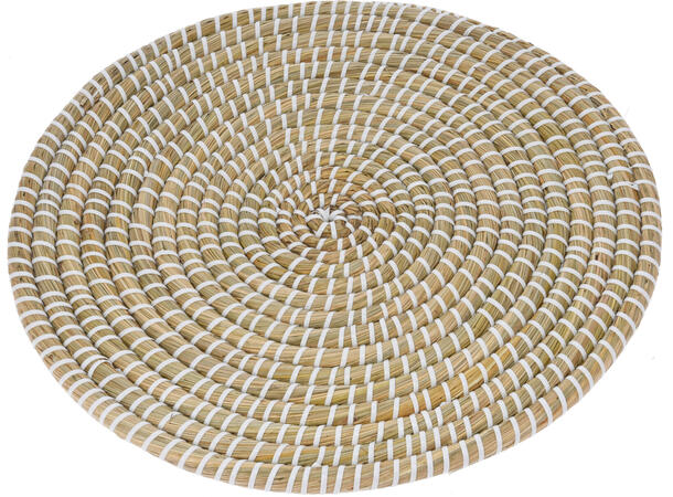 Dekkebrikke flettet sjøgress d:35cm Vekt:300gram 