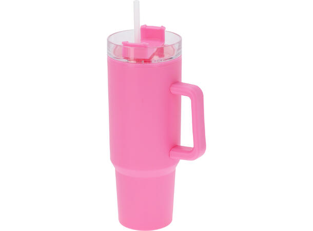 Drikkeflaske pastell 1,2 liter 31cm 4ass Inkl sugerør Vekt:305gram PP-materiale 